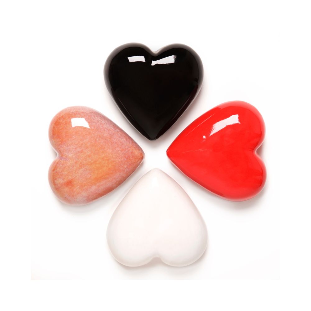 Keramické urny srdce