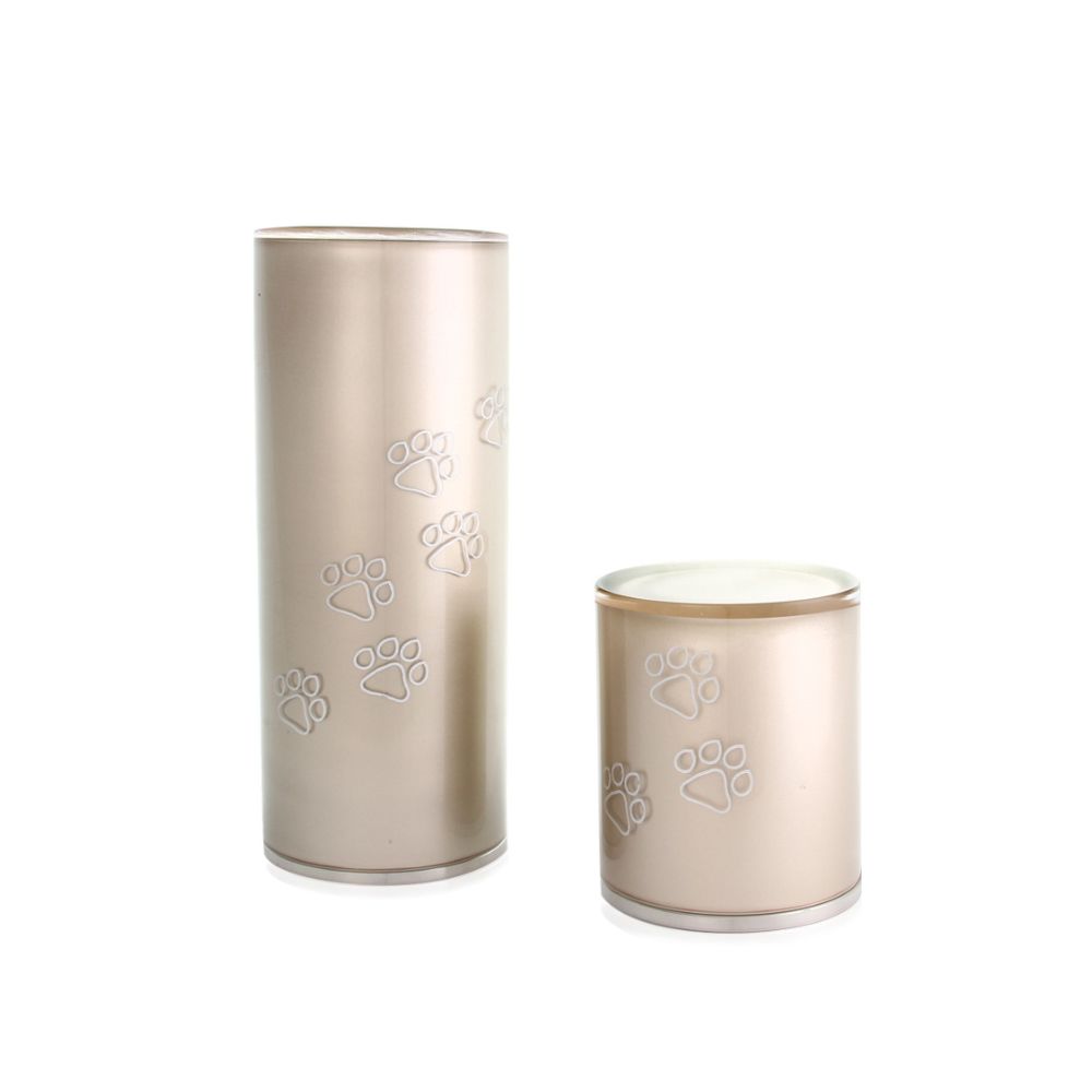 Skleněné urny válce